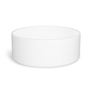 White Ceramic Pet Bowl | Custom Pet Bowl | Doggy Glam Boutique