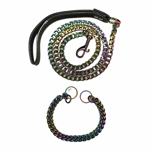 Iridescent Cuban Link Chain |Iridescent Cuban Link|Doggy Glam Boutique