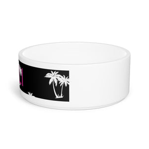 White Ceramic Pet Bowl | Custom Pet Bowl | Doggy Glam Boutique