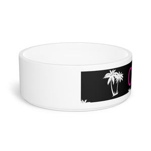 White Ceramic Pet Bowl | Custom Pet Bowl | Doggy Glam Boutique