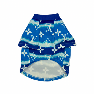Royal Blue White Doggy Shirt |Royal Blue Dog Shirt|Doggy Glam Boutique
