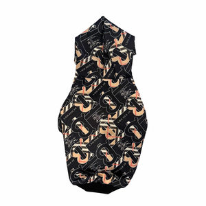 Black & Beige Dog Hoodie | Black Dog Hoodie | Doggy Glam Boutique