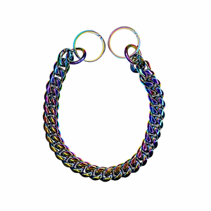 Iridescent Cuban Link Chain |Iridescent Cuban Link|Doggy Glam Boutique
