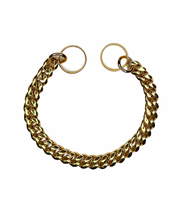 Load image into Gallery viewer, Dog Gold Loop Cuban Link Collar - Doggy Glam Boutique
