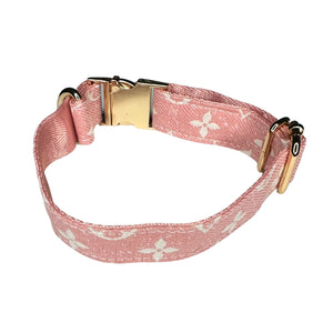 Dog Pink L Monogram Collar | Dog Pink Collor | Doggy Glam Boutique