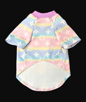 Pastel Pattern Dog Shirt | Pastel Dog Shirt | Doggy Glam Boutique