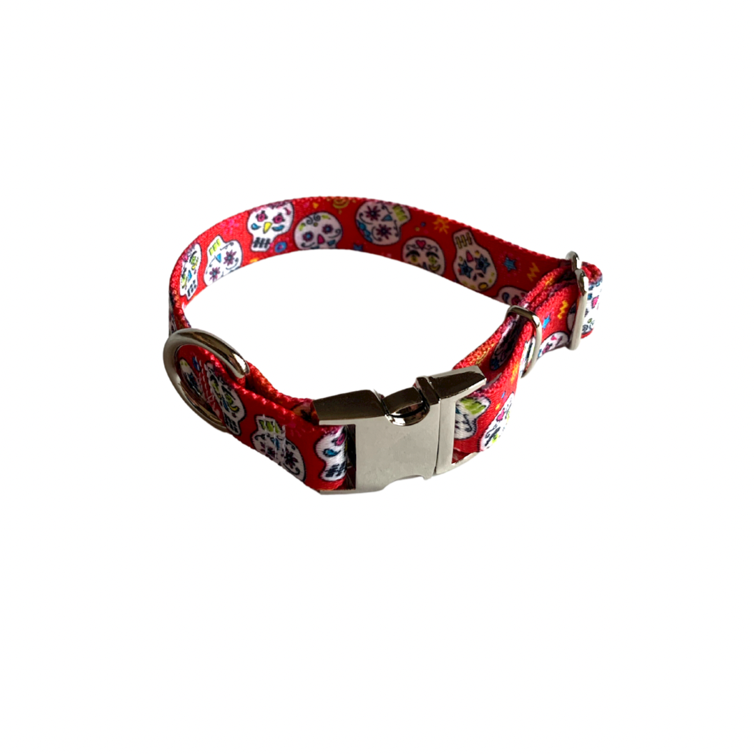 Dog Sugar Skull Collar | Sugar Skull Collar | Doggy Glam Boutique