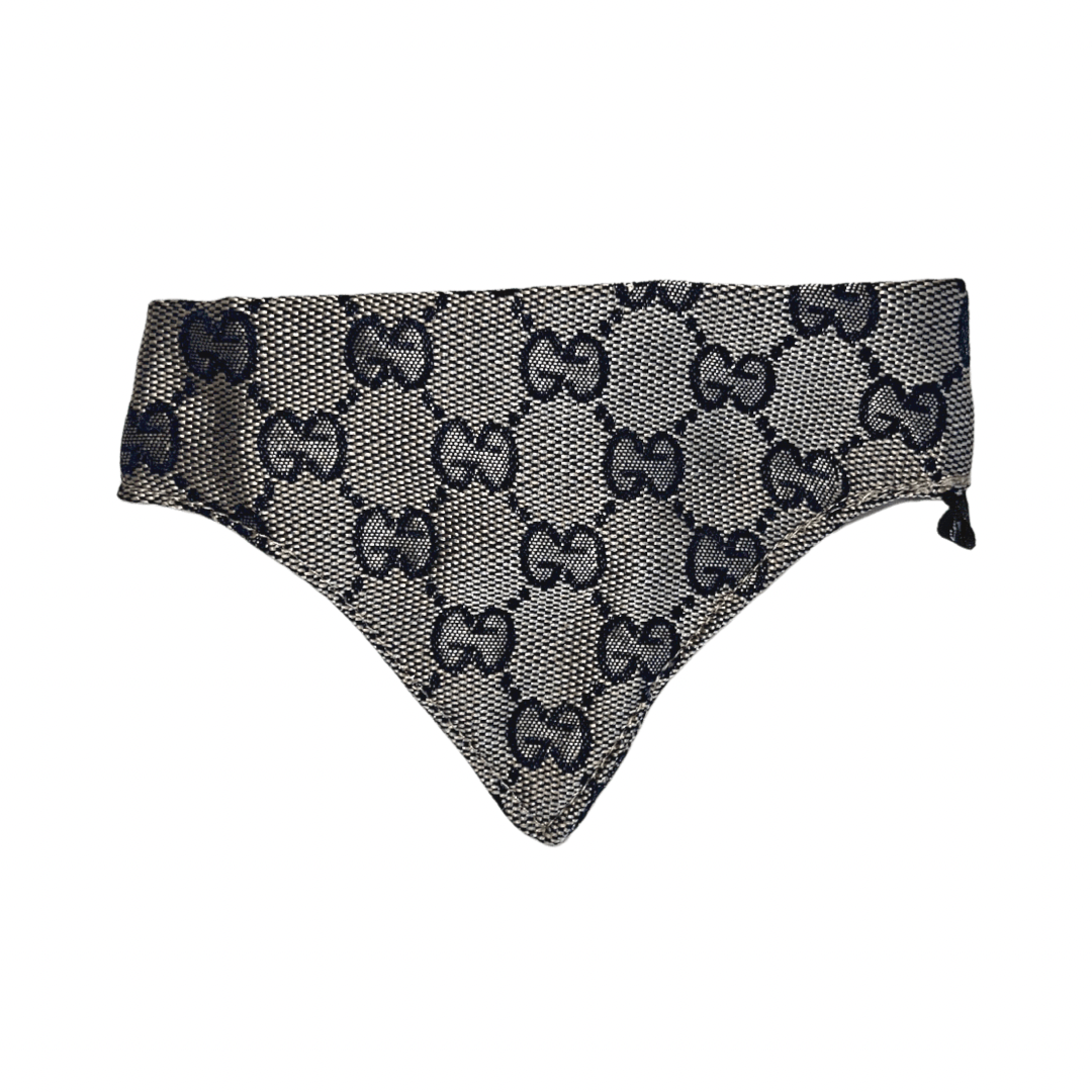 G-Gray Blue Dog Bandana | Dog Bandana | Doggy Glam Boutique