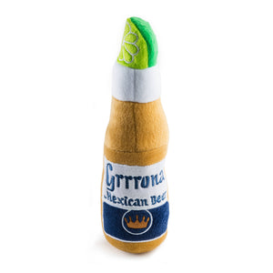 Grrrona Beer Bottle Toy Squeaker Dog Toy: Large