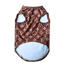 Load image into Gallery viewer, Brown Printed Dog Jacket | Brown Dog Jacket | Doggy Glam Boutique
