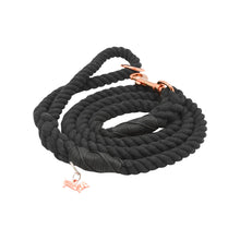 Load image into Gallery viewer, Dog Rope Leash - Noir - Doggy Glam Boutique
