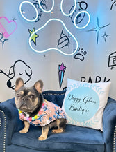 Load image into Gallery viewer, Pink and Blue Dog Hawaiian Shirt
