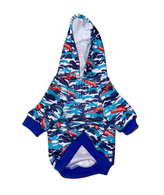 Blue Camo Hoodie