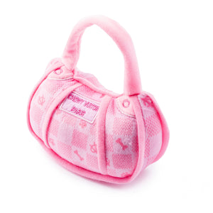 Pink Checker Chewy Vuiton Handbag by Haute Diggity Dog: Large