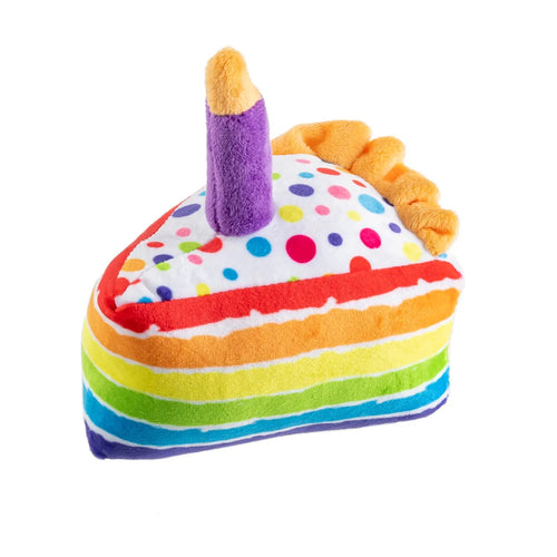 Birthday Cake Slice Dog Toy - Doggy Glam Boutique