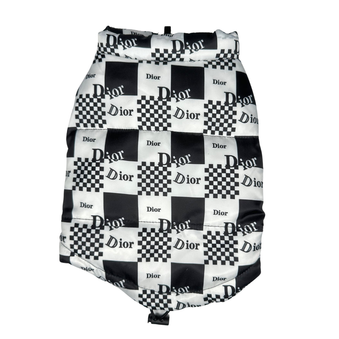 Pet Black White Vest | Black and White Vest | Doggy Glam Boutique