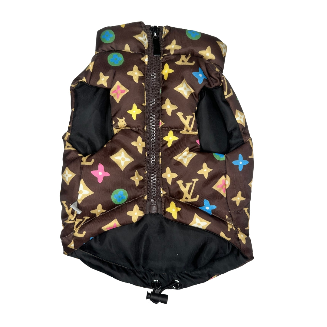 Brown Multi Color Vest | Pet Brown Color Vest | Doggy Glam Boutique