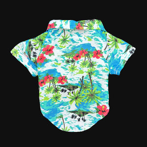 Dog Hawaiian Shirt | Blue Dog Hawaiian Shirt | Doggy Glam Boutique