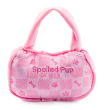 Load image into Gallery viewer, Pink Checker Chewy Vuiton Handbag by Haute Diggity Dog: Large
