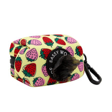 Load image into Gallery viewer, Yellow Strawberry Fields Furever-Dog Waste Bag Holder - Doggy Glam Boutique
