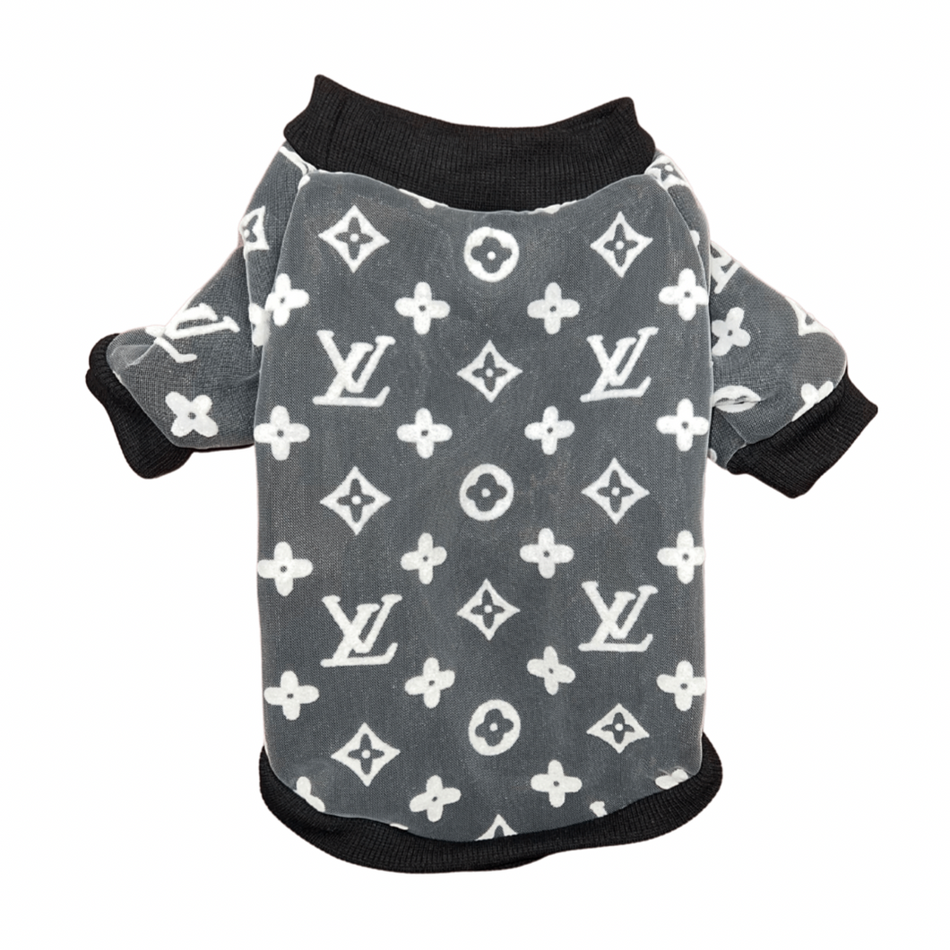 Black and White Monogram Sweater – Doggy Glam Boutique