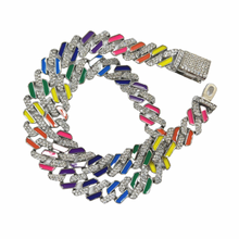 Load image into Gallery viewer, Rainbow Cuban Link Chain - Doggy Glam Boutique
