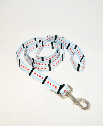 The Chi Blue Flag Leash - Doggy Glam Boutique