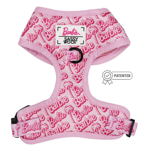 Malibu Barbie:Dog Adjustable Harness - Large - Doggy Glam Boutique