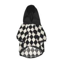 Load image into Gallery viewer, Checkered Dog Hoodie | Checkered Soft Dog Hoodie | Doggy Glam Boutique
