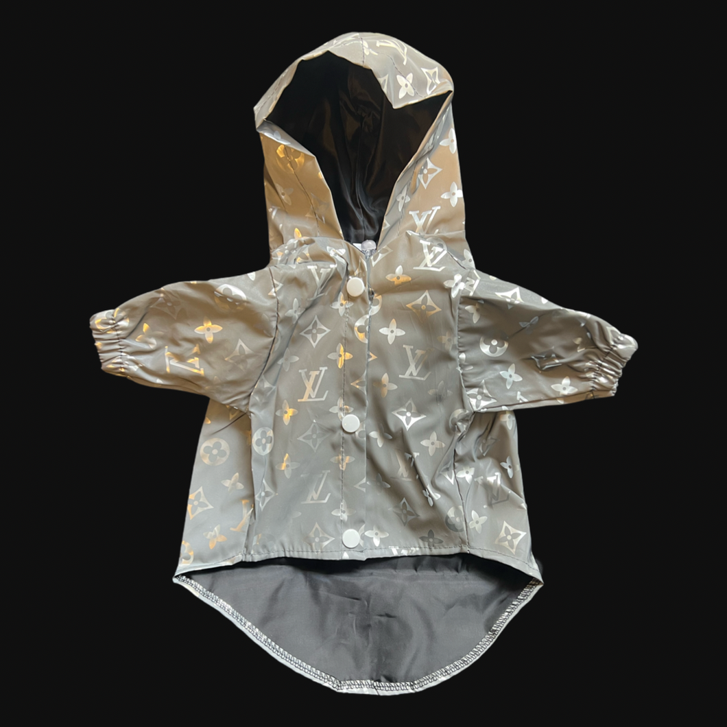 Grey L Reflective Jacket - Doggy Glam Boutique