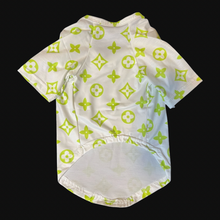 Load image into Gallery viewer, L White &amp; Neon Green Shirt lo - Doggy Glam Boutique
