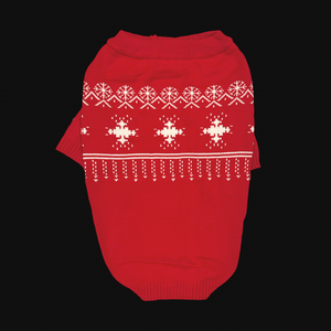 Wintery Red Sweater