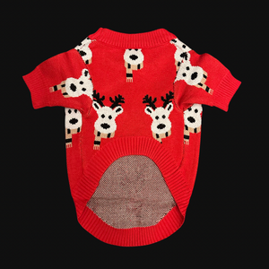 Reindeer Red Sweater - Doggy Glam Boutique